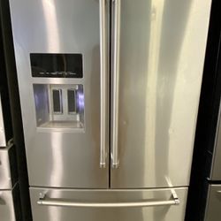 Kitchen Aid *used* Stainless French Door 36”width Fridge +20% Discount 