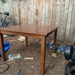 Custom Oak Table With Clear Coat 