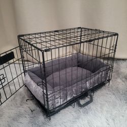 New in Box! 18"x12"x14 Small Dog Crate & Tray Foldable Portable Puppy / Cat Cage Jaula De Mascota Add A Crate Mat For $10