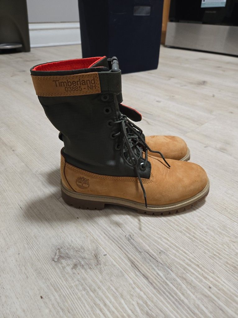 Timberland 6 Inch Premium Gaiter Boot Junior 'Wheat Green' youths size 5