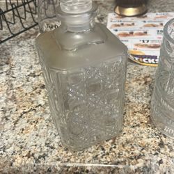 Liquor Bottle Cut Glass