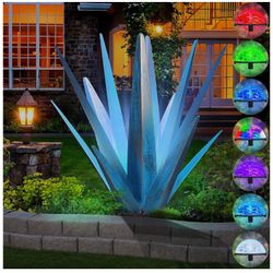 KODIBO Large Tequila Rustic Metal Agave Plant Sculpture