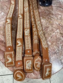 Embroidered Leather