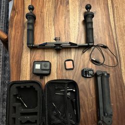 Go Pro With Underwater Accessories