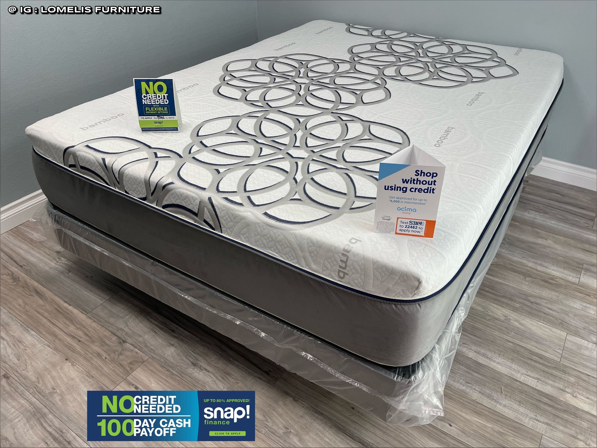 QueEn Sky Comfort Bamboo Hybrid Cooling Gel Memory Foam Mattress