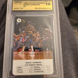 Gem Mint 10 Magic Johnson Fournier Estrellas 1988 Short Print