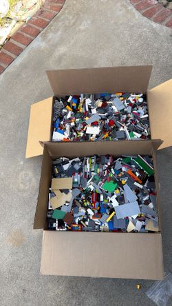 Two Lego Bins + 50 lb - clean
