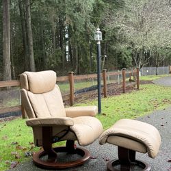 Ekornes Stressless  Chair And Ottoman 