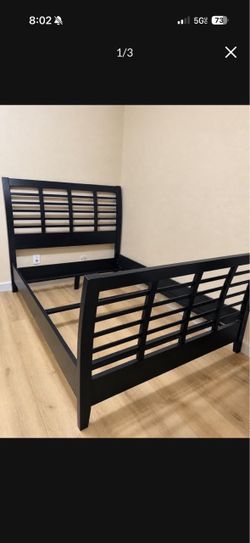 Bed frame nightstand and dresser