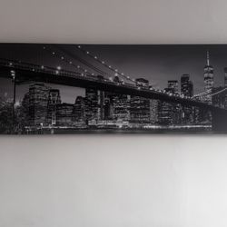 NYC Brooklyn Bridge Night  Canvas