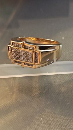 Men's Gold Diamond Ring