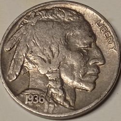 1936 D Buffalo Nickel 