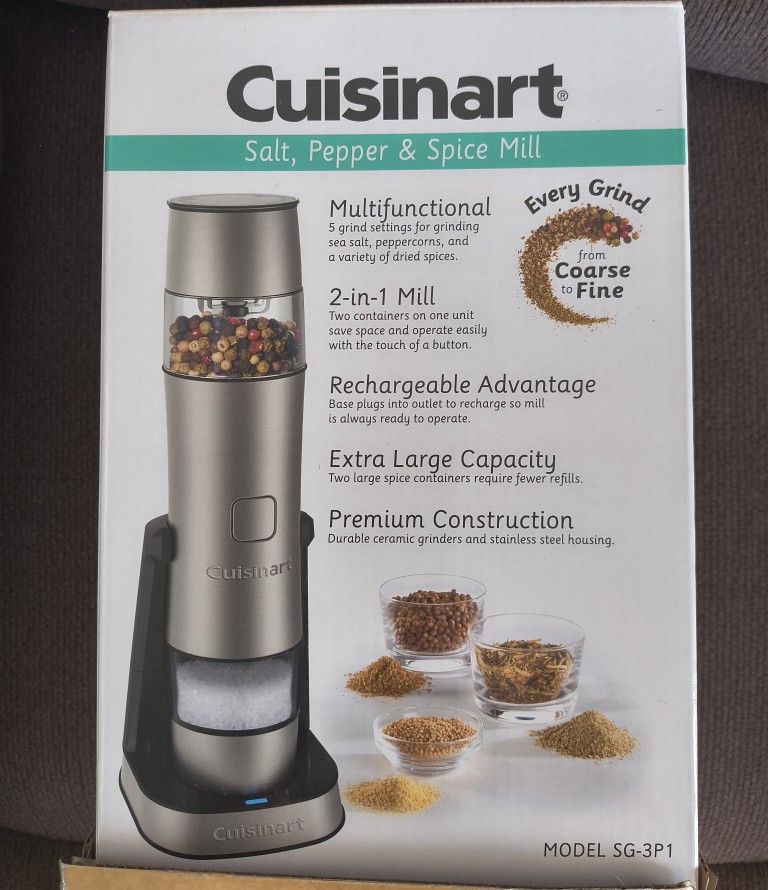 Cuisinart Spice Mill SG-3P1, New In Original Box