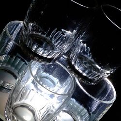 Vintage 8oz Barrel Drinking Glass Tumbler