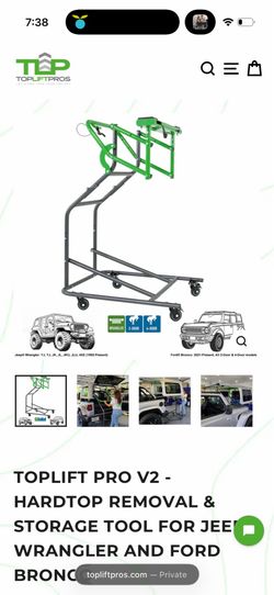 Jeep top lift