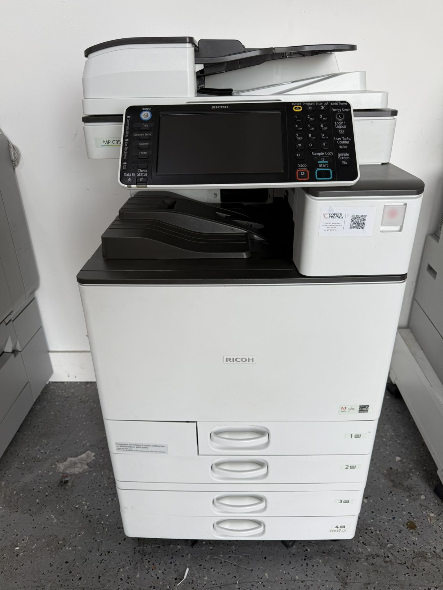 Office Printer Ricoh Mp C3503 Color Copier Machine Laser