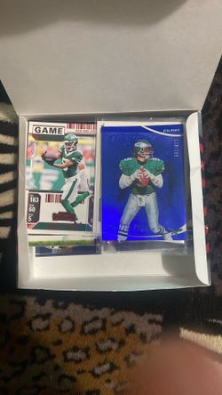 Box Full Of Football Cards Different Brands