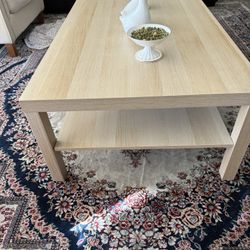 Coffee Table With Two Side And Cabinet