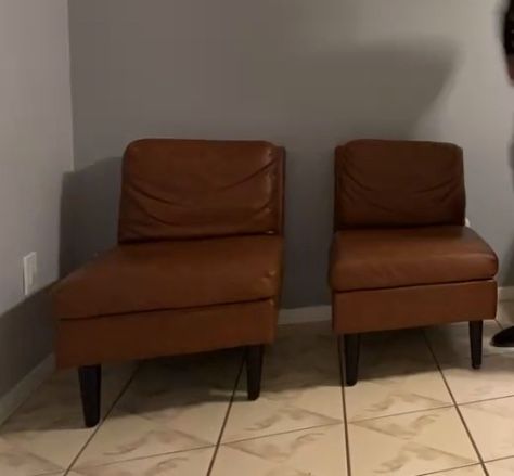 Brown Leather Sofa Chair