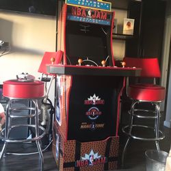 NBA Jam Arcade With Chairs (Not Sold Separately)
