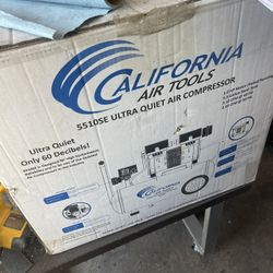 5 1/2 gallon air, compressor brand new ultra quiet