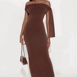 Brown Fashion Nova Dress
