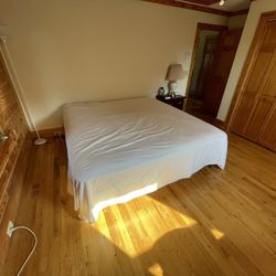 King Size Mattress With Bed frame 