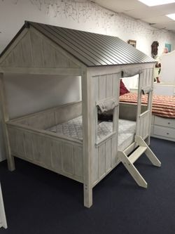 Full bed house frame with mattress included