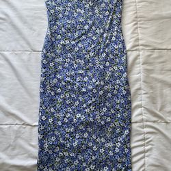 Floral Strapless Bodycon Dress