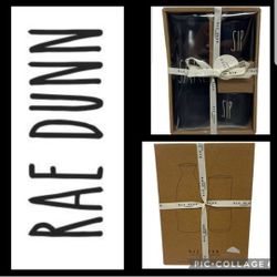 Rae Dunn Sake Set & Sip Sushi Collection Black Gift Set 3 pcs New in Box