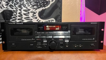 Tascam 202 MK III MK3 Dual Analog Cassette Deck Player Recorder