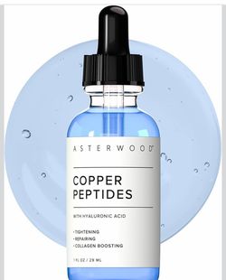 Asterwood Copper Peptides Serum for Face - with GHK-Cu Peptide and Hyaluronic Aci