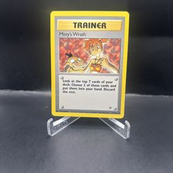 Pokémon Misty’s Wrath Non Holo