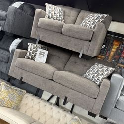 Brown Sofa And Loveseat