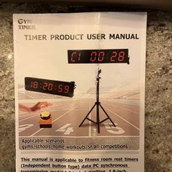 Fitness Timer with Stopwatch Button, Suitable for School/exam/Home Exercise/Gym/Gym SMAHEAT Electronic Fitness Timer (1.8-inch Data PC synchronous Tra