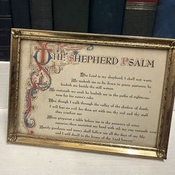 Vintage Framed Psalm 23