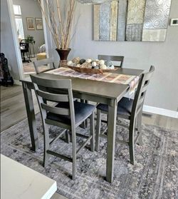 Ashley Dining Set w Bench, Leatherette