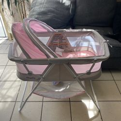 Pink Baby Bassinet