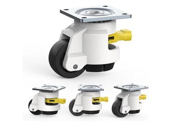HOLKIE Leveling Casters with Ratchet Handle Design丨Total Capacity 2200 lbs