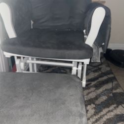 Gray Rocking Chair 