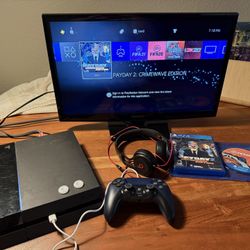 PS4 Gaming Bundle – Controller, Headphones, 2 Games – Works Perfectly! 🎮 NO TRADES/ FIRM PRICE