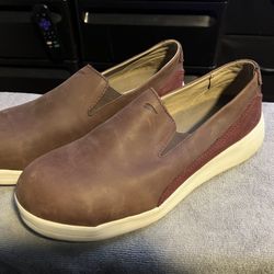 Red Wing 2033 Womens SIZE 8.5 D Brown Leather Low Top Safety Steel Toe Work Shoe Loafers