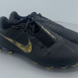 Nike Phantom Venom Elite Black Gold Soccer Cleats Mens Size 5 Or 5.5