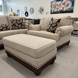Chair and Ottoman 