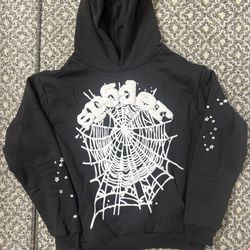 Spider Hoodie Black And White Og Web Size S