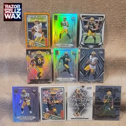 GREEN BAY PACKERS TEAM LOT (10) NFL FOOTBALL CARDS LOVE JACOBS REED WOODSON PANINI