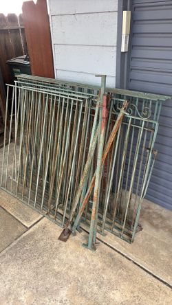 Wrought iron fence