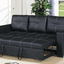 Convertible Sofa W/Pull Out Bed