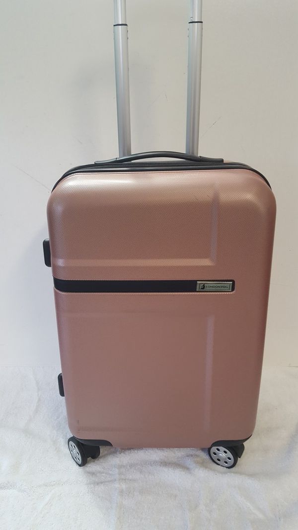 london fog suitcase pink hardshell weymouth