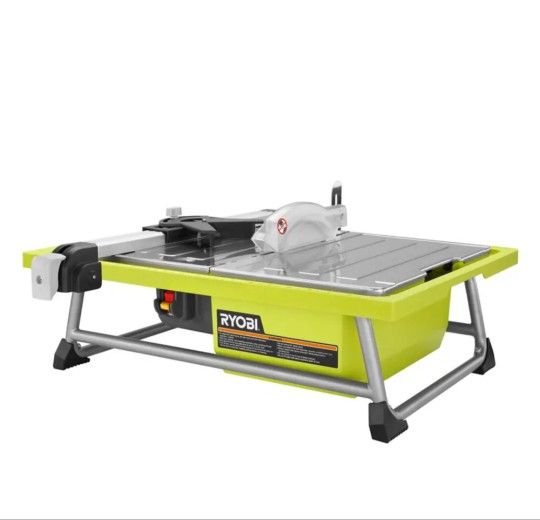 NEW 4.8 -Amps 7 in. Blade Corded Tabletop Wet Tile Saw/ Sierra de mesa con cable para azulejos